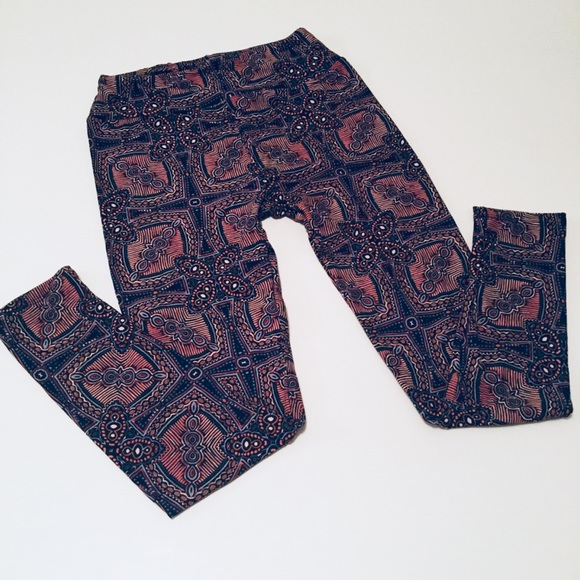 LulaRoe O/S Leggings Multi Color Print - Picture 2 of 6